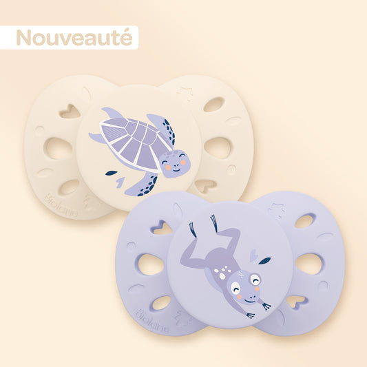 Lot de 2 sucettes anatomiques animaux