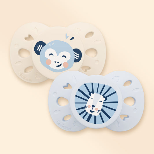 Lot de 2 sucettes anatomiques animaux