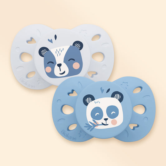 Lot de 2 sucettes anatomiques animaux