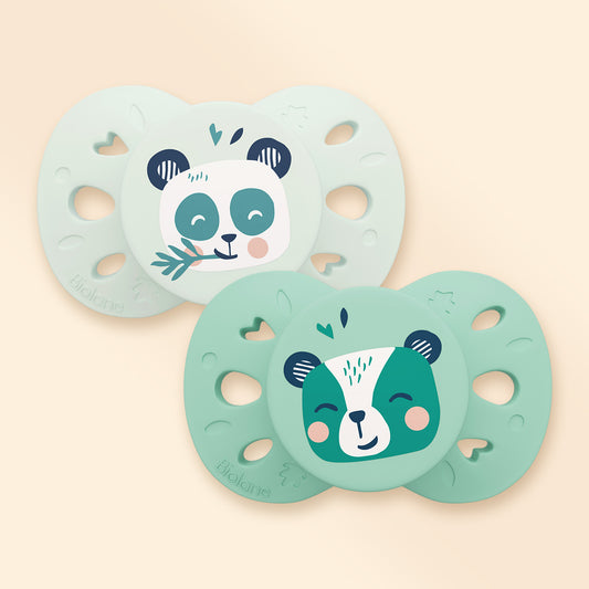 Lot de 2 sucettes anatomiques animaux