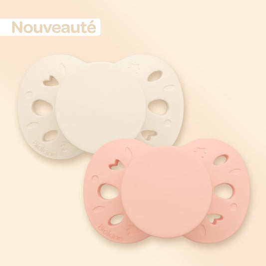 Lot de 2 sucettes anatomiques 6-18 mois Rose