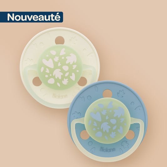 Lot de 2 sucettes nuit rondes