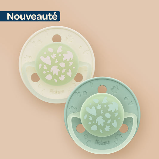 Lot de 2 sucettes nuit rondes