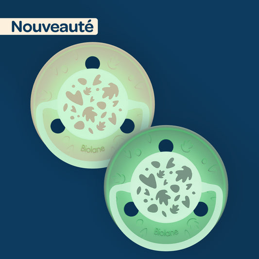 Lot de 2 sucettes nuit rondes - Nuit