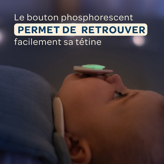 Lot de 2 sucettes nuit rondes