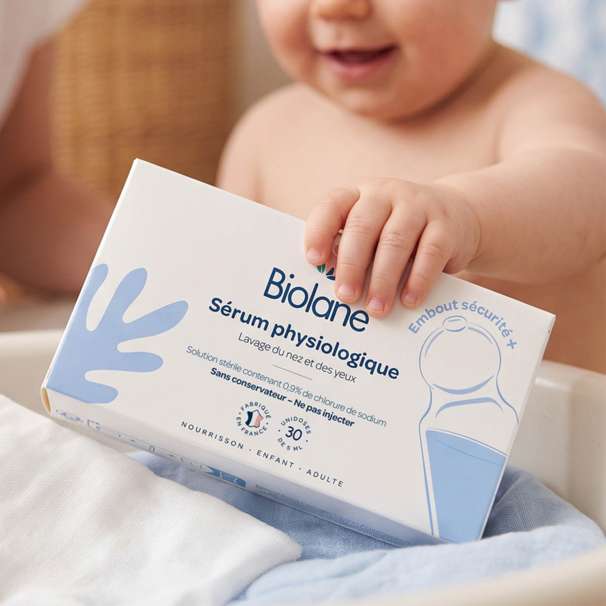 Sérum physiologique Biolane en unidoses pour bébé
