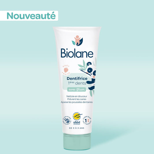 Biolane Bain et toilette Dentifrice 1ères dents avec fluor