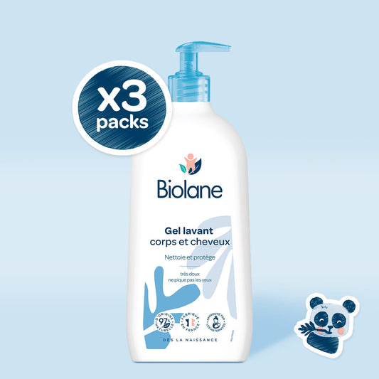 Gel lavant corps & cheveux 2 en 1 lot de 3