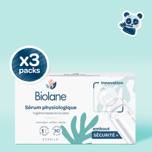 Sérum physiologique en unidoses lot de 3