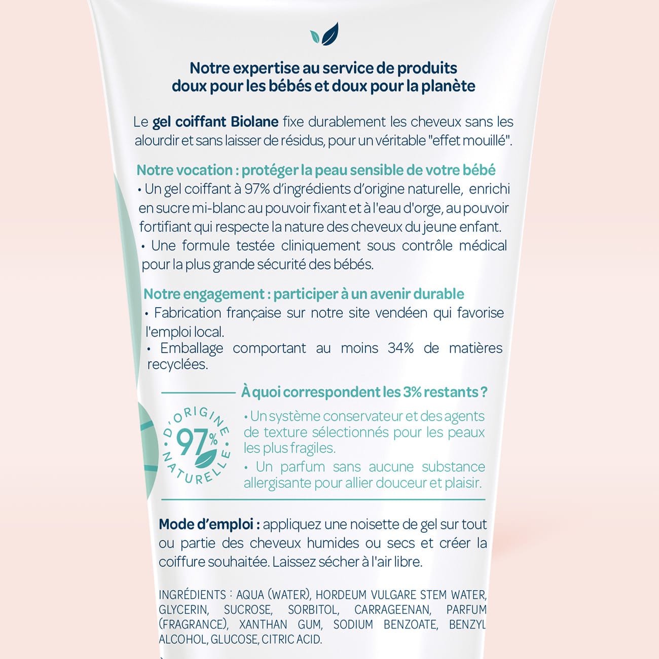 Gel coiffant