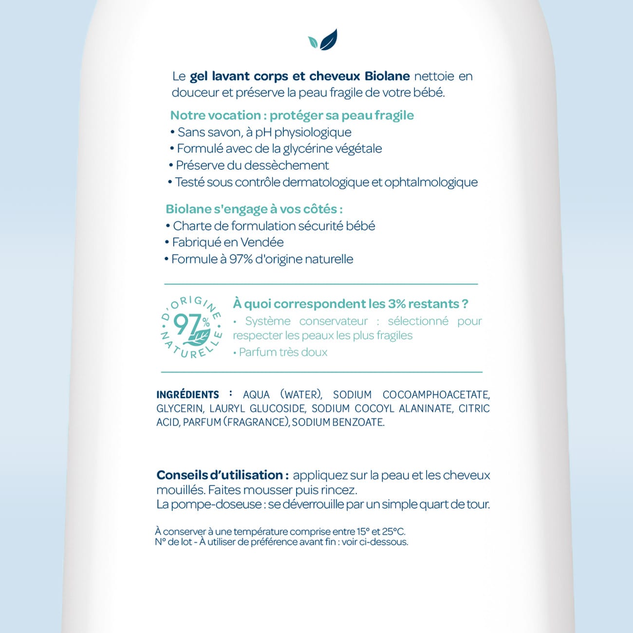 Gel lavant corps & cheveux 2 en 1