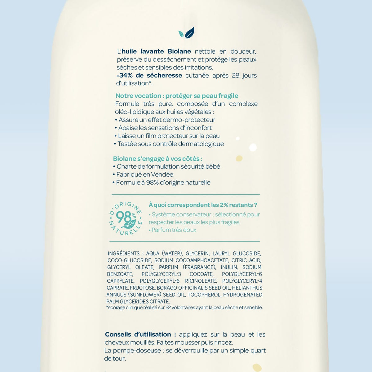 Biolane Expert Huile lavante dermo-protectrice