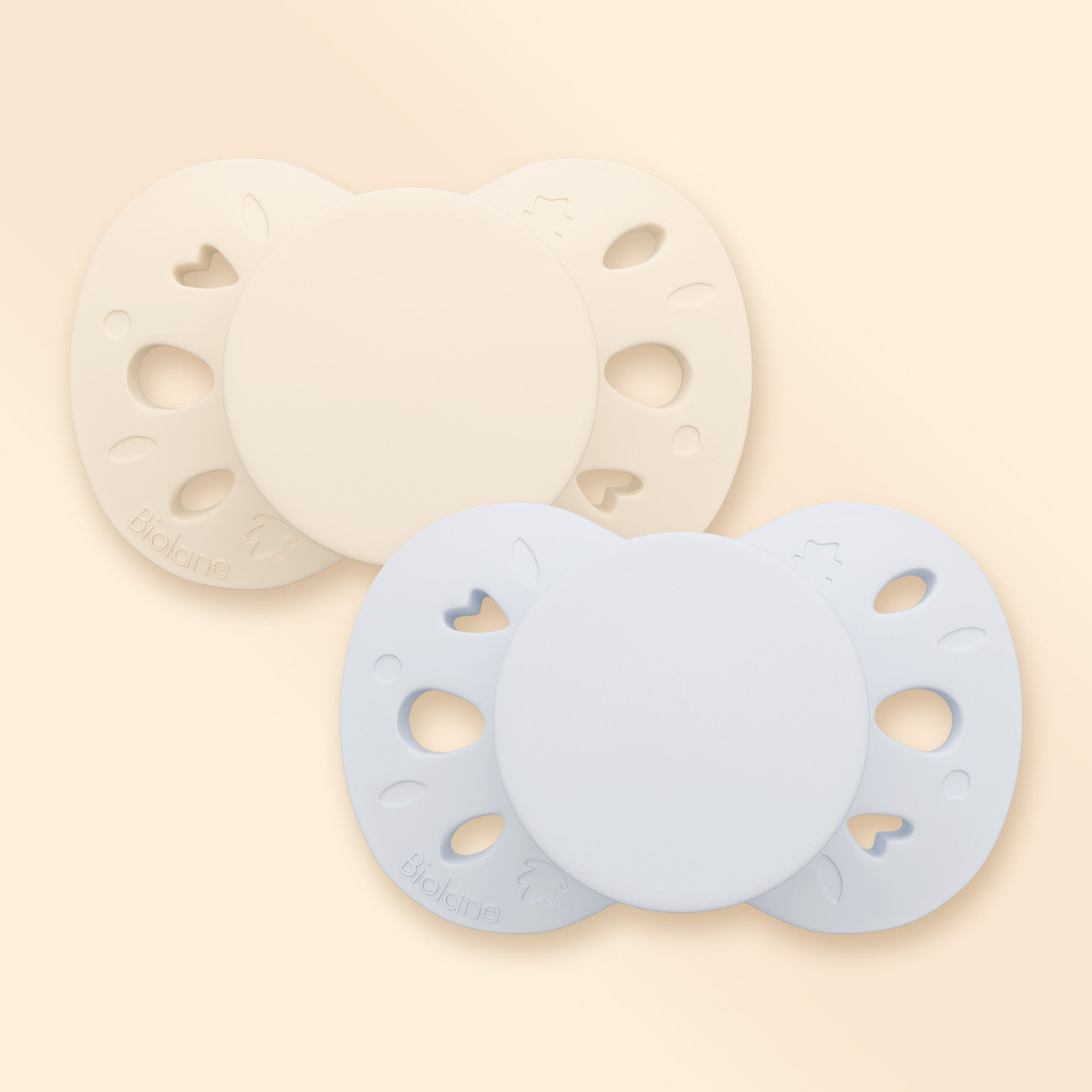 Test couleurs-Lot de 2 sucettes anatomiques