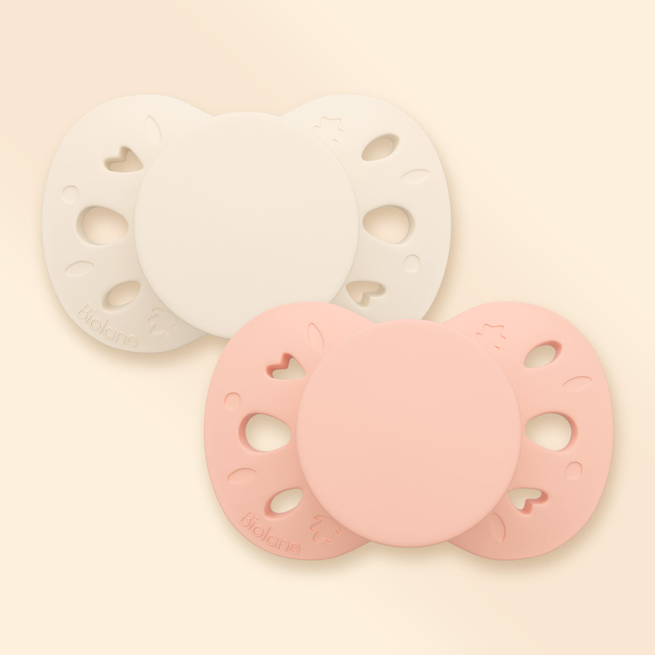 Test couleurs-Lot de 2 sucettes anatomiques