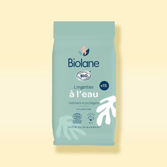 Lingettes à l'eau certifiées biologiques (format pocket)