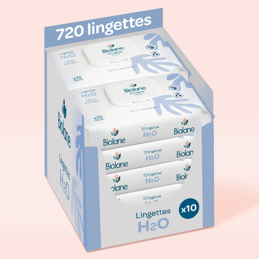 Lot 10x Lingettes épaisses H2O