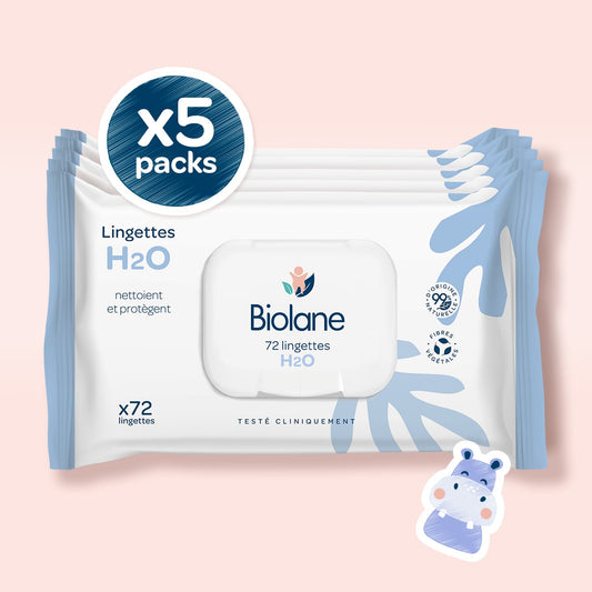 Lingettes H2O lot de 5