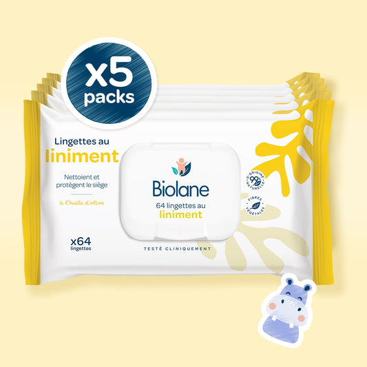 Lingettes au liniment lot de 5