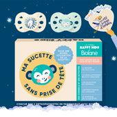 Coffret "Ma sucette sans prise de tête" + sucettes anatomiques animaux