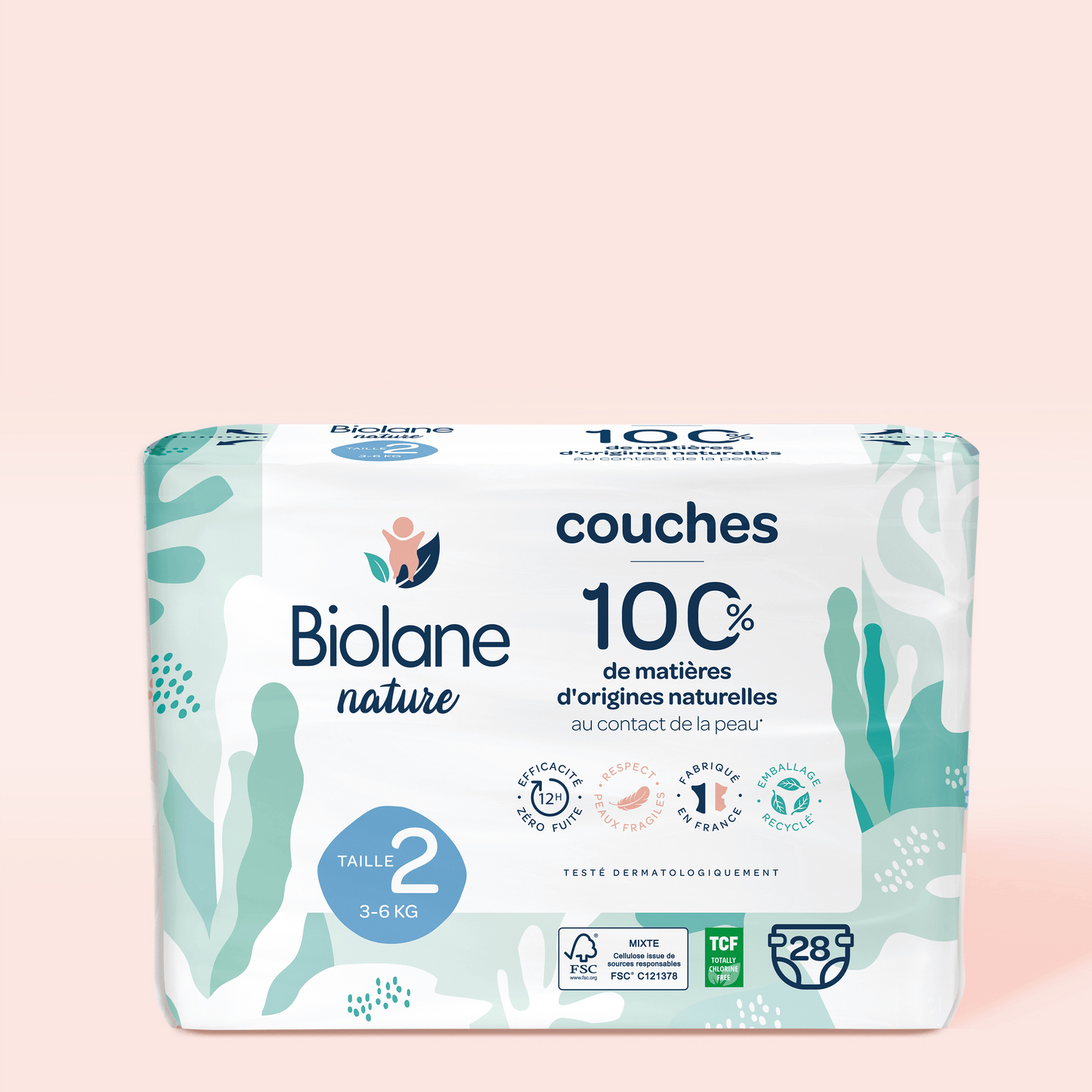 Couches Biolane Nature - Taille 2