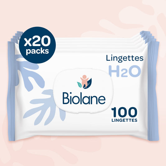 Lot de 20 Lingettes H2O x100