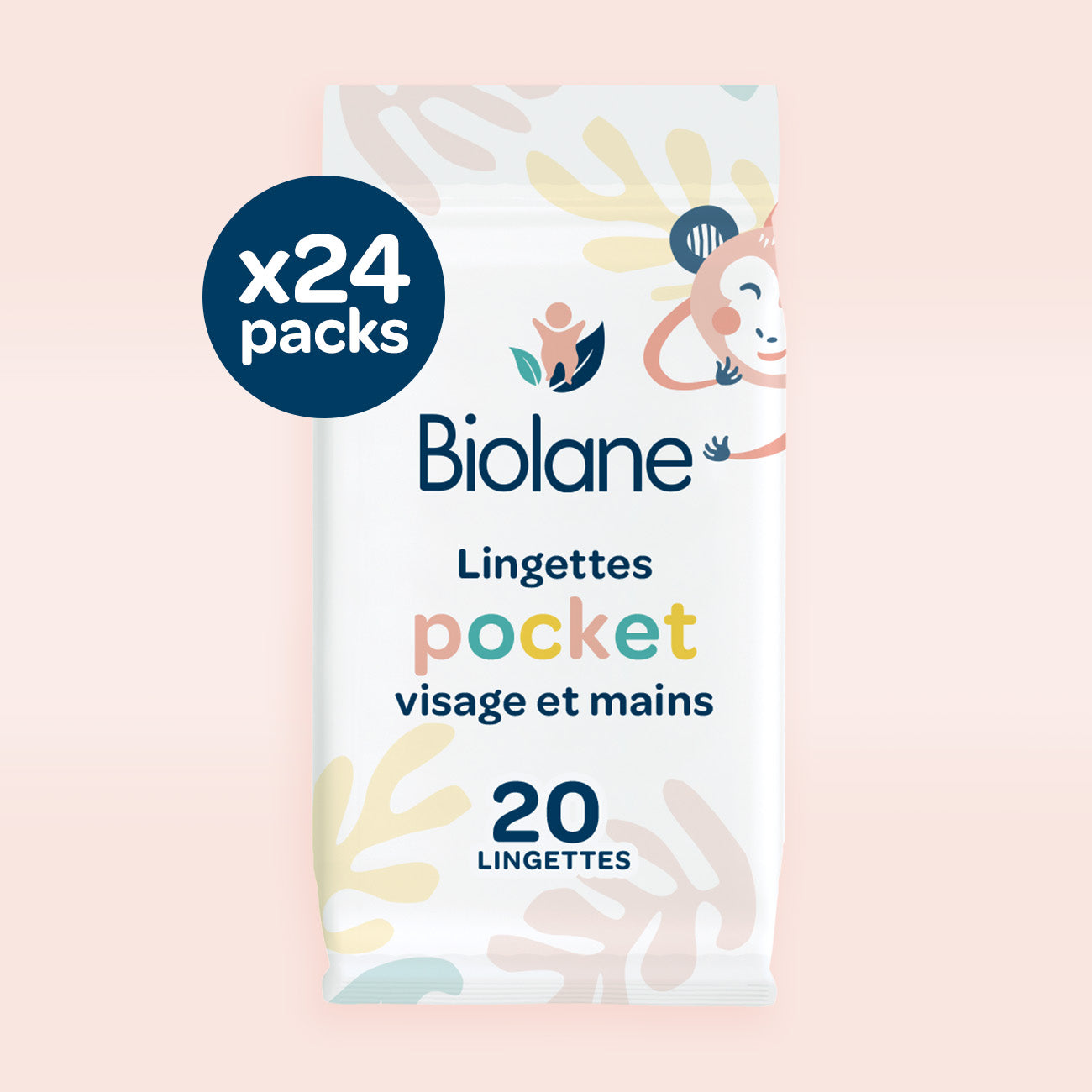 Lingettes visage et mains x20 lot de 24