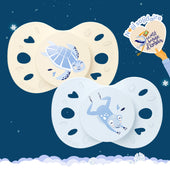 Lot de 2 sucettes anatomiques animaux