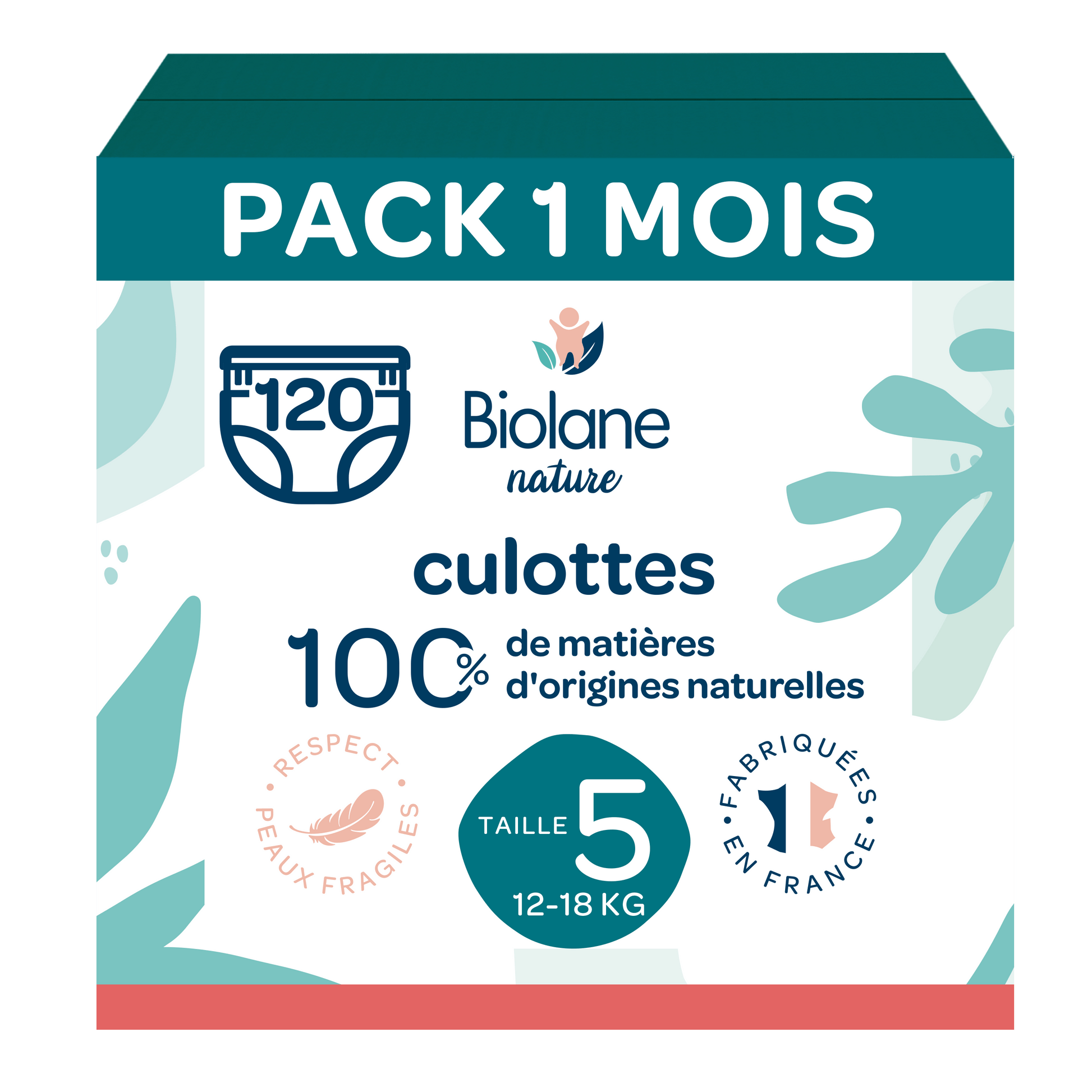 Couches Culottes Biolane Nature - Taille 5