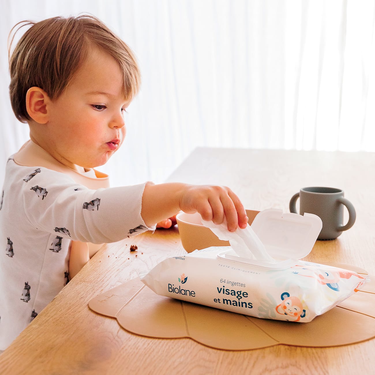Lot de 12 Lingettes visage et mains (format pocket)