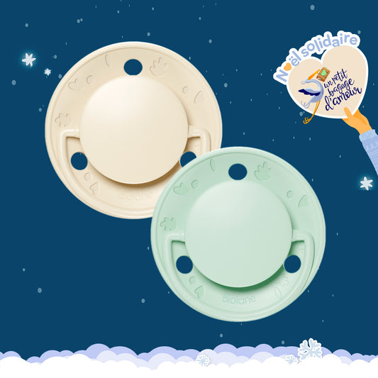 Lot de 2 sucettes rondes