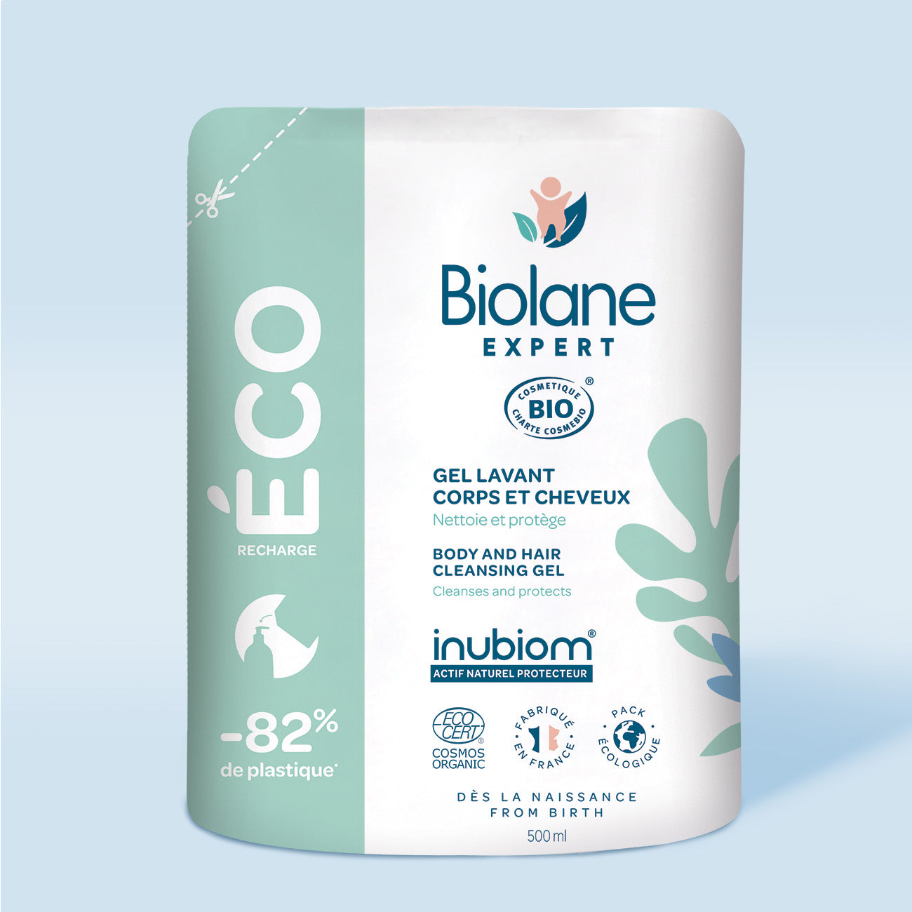 Eco-recharge gel lavant certifié biologique Biolane Expert