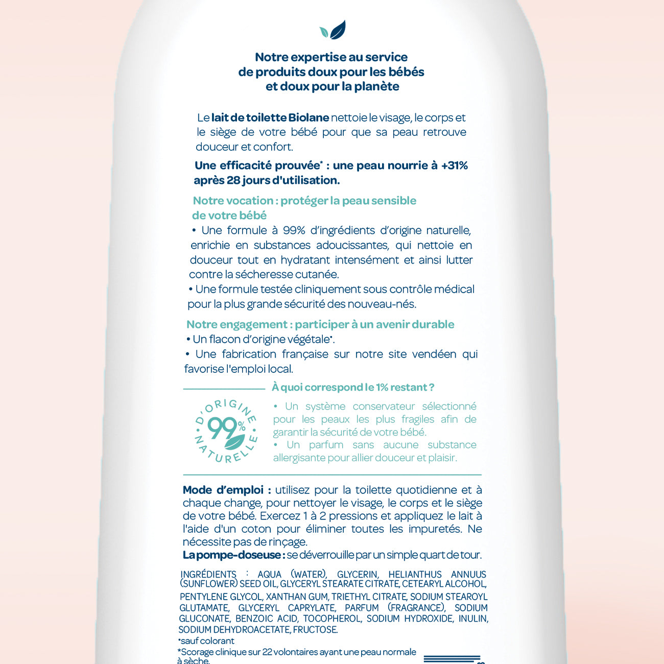 Biolane Lait de Toilette Douceur 750 ml - lot de 2 – Nature Linking
