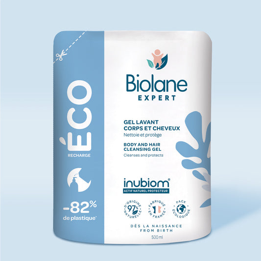 Biolane Expert Gel Lavant Corps Et Cheveux Éco-Recharge 500 ml